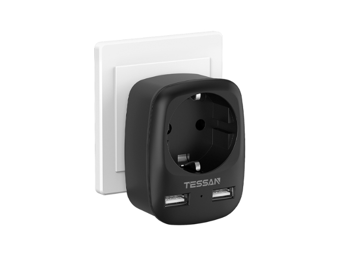 Сетевой фильтр Tessan TS-611-DE black артикул 264778Si-1