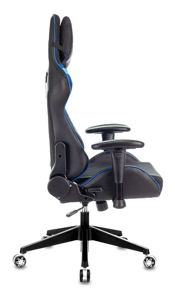 Кресло Zombie VIKING 4 AERO BLUE (Game chair VIKING 4 AERO black/blue textile/eco.leather headrest cross plastic) артикул 263280Si-1 фото 15