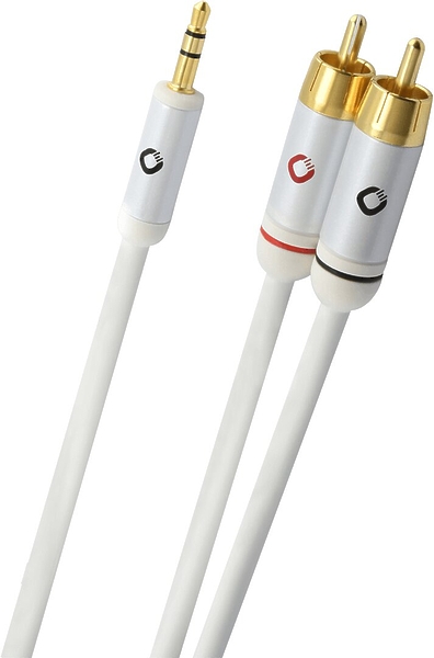 Кабель межблочный Oehlbach i-Connect jack to 2 RCA, 3,0m white (60003) артикул 260548Si-1
