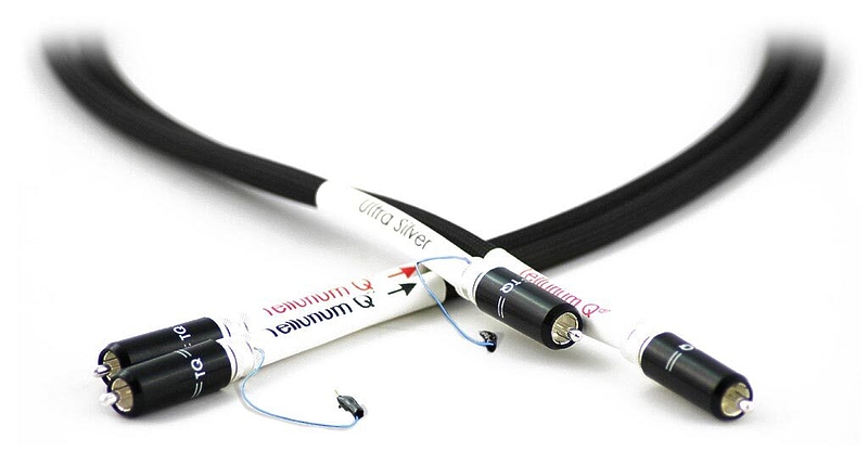 Кабель межблочный аудио Tellurium Q Ultra Silver Phono RCA 1.0m артикул 189423Si-1
