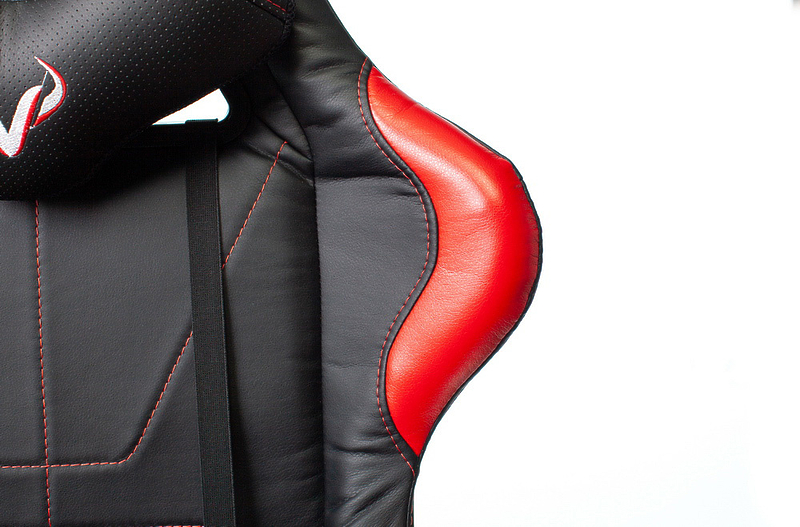 Кресло Zombie VIKING 5 AERO RED (Game chair VIKING 5 AERO black/red eco.leather headrest cross plastic) артикул 263235Si-1 фото 3