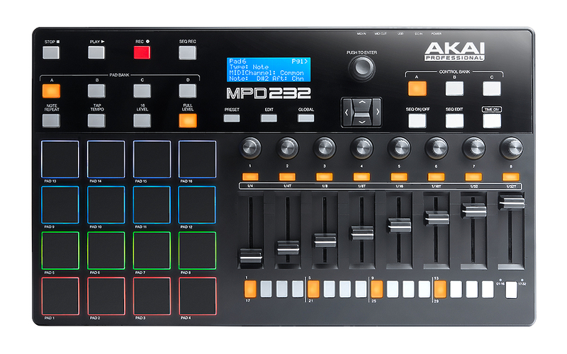 DJ-контроллер AKAI PRO MPD232 артикул 170559Si-1 фото 3