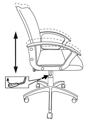 Кресло Бюрократ CH-590/BLACK (Office chair CH-590 black seatblack eco.leather/gauze cross plastic) артикул 263334Si-1 фото 6