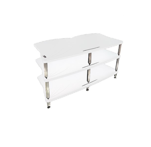 Стойка под Hi-Fi Bassocontinuo CYMBALON 2.1 Inside White 240 mm (ножки серебро) артикул 273857Si-1