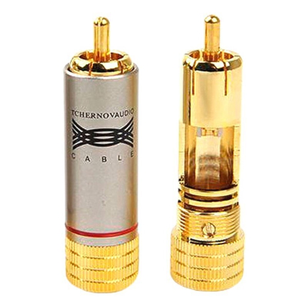 Разъем Tchernov Cable RCA Plug Classic G red артикул 176424Si-1
