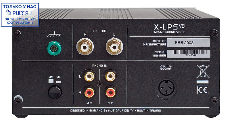 Фонокорректор Musical Fidelity X-LPSv8 (ламповый, ММ/МС) артикул 102533FV-1 фото 4