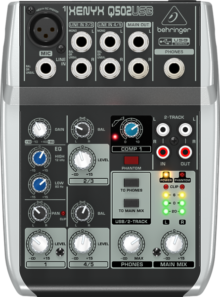 Микшерный пульт Behringer Q502USB артикул 106683Si-1 фото 5