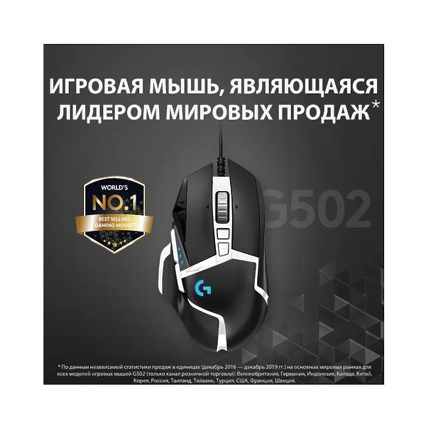 Мышь игровая проводная Logitech G502 SE HERO артикул 326631Si-1 фото 8