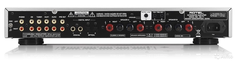 Стереоусилитель Rotel RA-11 V2 silver артикул 113006Si-1 фото 4