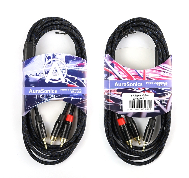 Инструментальный кабель AuraSonics J35Y2RCA-3 3m артикул 297632Si-1