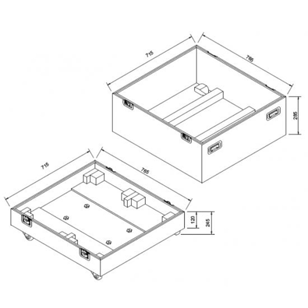 Туровый кейс Silver Star Flight case for SS819 2/1 артикул 297711Si-1
