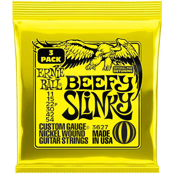 Струны для электрогитары Ernie Ball 3627 Nickel Wound Beefy Slinky артикул 291402Si-1