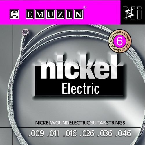 Струны для электрогитары Emuzin Nickel Electric 6n 9-46 артикул 291285Si-1