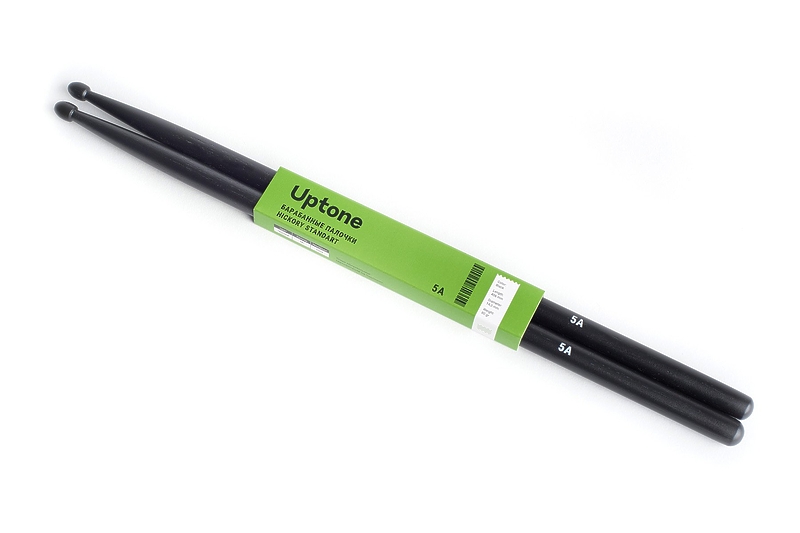 Барабанные палочки UPTONE Hickory Standard 5A Natural Black артикул 275575Si-1