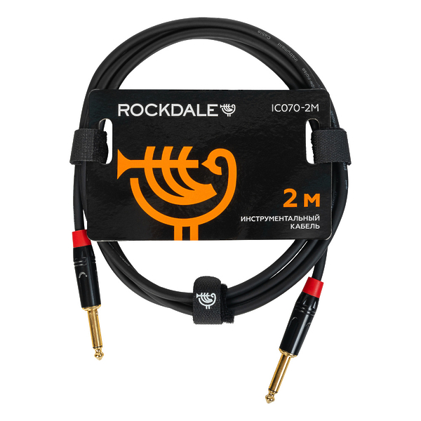 Инструментальный кабель ROCKDALE IC070-2M Black артикул 275674Si-1