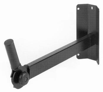 EuroMet BS/5-CI Настенный угловой кронштейн для установки громкоговорителя до 40кг, O35mm, с регулировками поворота и наклона, сталь черного цвета. артикул 340300SI-1