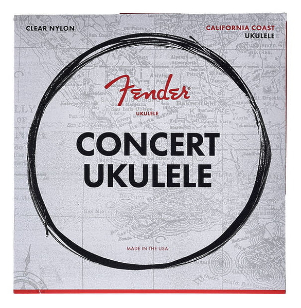 Комплект струн для укулеле FENDER 90C CONCERT UKULELE STRINGS артикул 274666Si-1