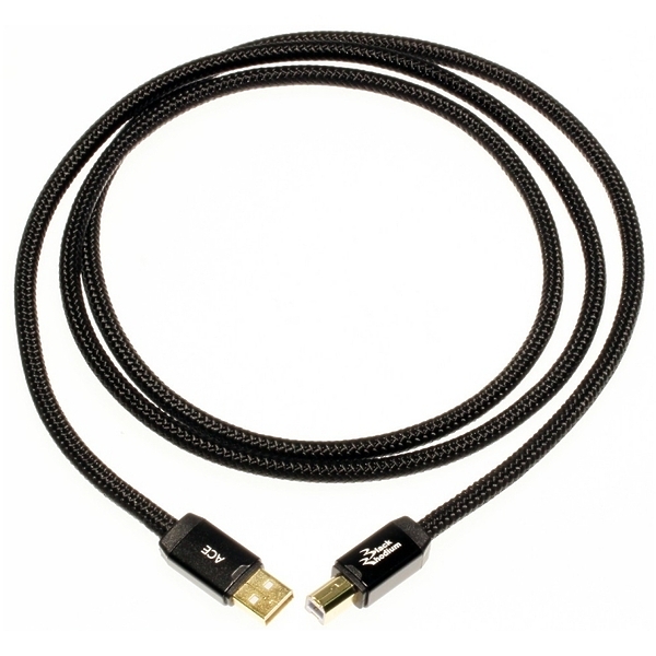 USB кабель Black Rhodium ACE USB A-B 1.5m артикул 116058Si-1