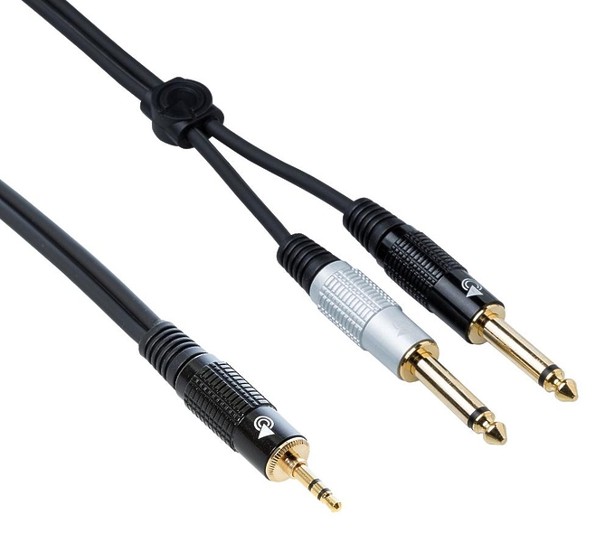 Кабель miniJack-2Jack Bespeco EAYMSJ150 1.5 m артикул 257109Si-1