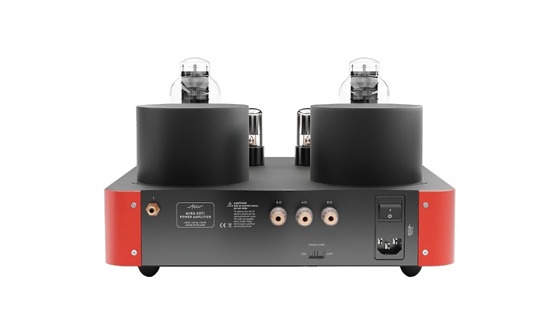 Монофонический усилитель мощности Fezz Audio Mira Ceti 300b Power Amplifier EVO Burning Red артикул 334077Si-1 фото 5