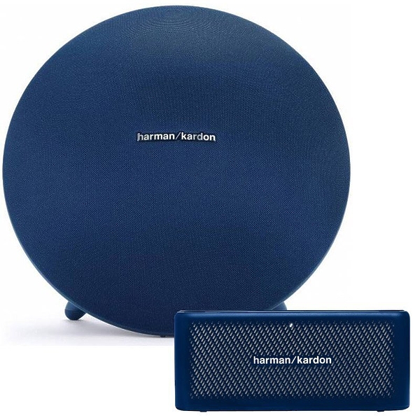 Портативная акустика Harman Kardon Onyx Studio 4 bluе + Traveler артикул 179720Si-1