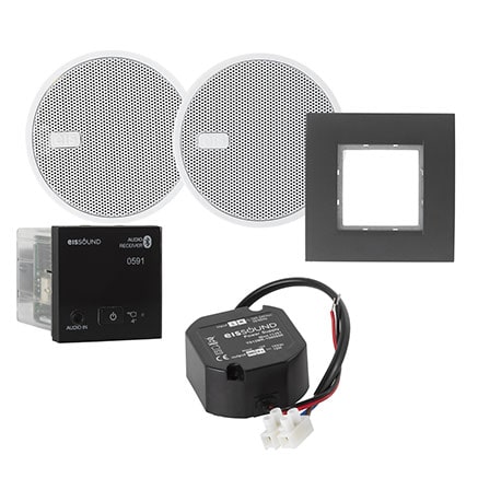 Комплект Eissound 52958 In-Wall Bluetooth Audio receiver 2.5", black артикул 208027Si-1