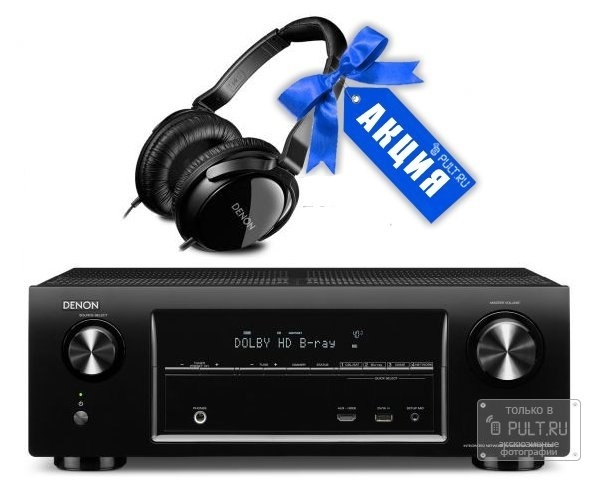 AV Ресивер Denon AVR-X1000 black + AH-D310R артикул 100948Si-1