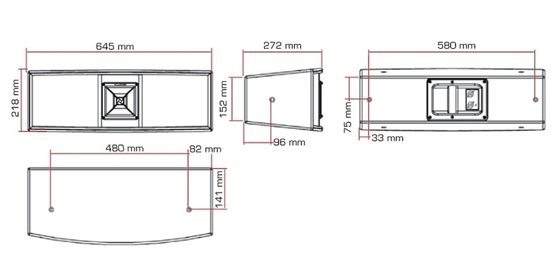 Акустическая система Ecler DACORD H206i BK артикул 149480Si-1 фото 5