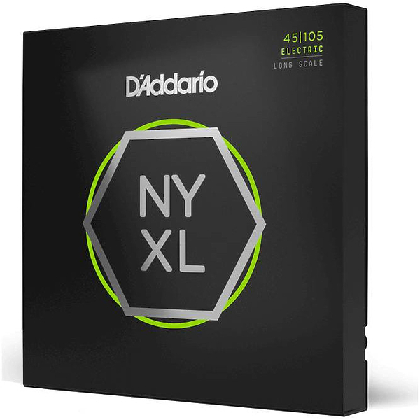 Струны D'Addario NYXL45105 Bass, Light Top / Med Bottom, 45-105 артикул 274017Si-1