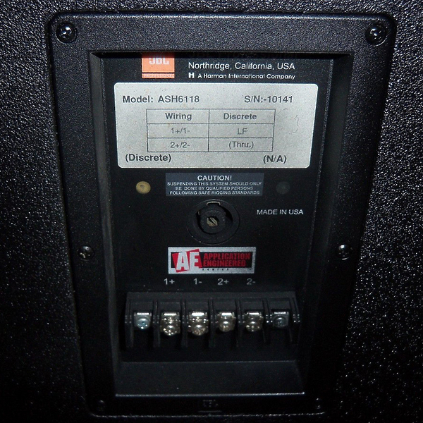 Сабвуфер JBL ASH6118 артикул 124223Si-1 фото 3