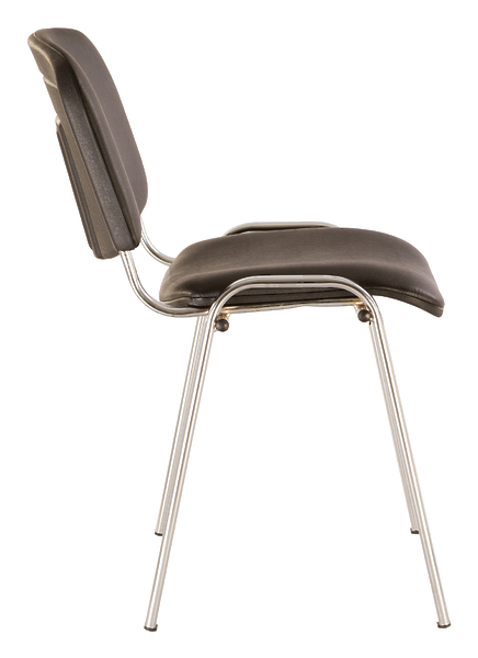 Стул Nowy Styl ISO WIN CHR-13 (CH) RU V14 (Chair ISO WIN black seatblack artificial leather legs metal хром) артикул 263219Si-1 фото 4