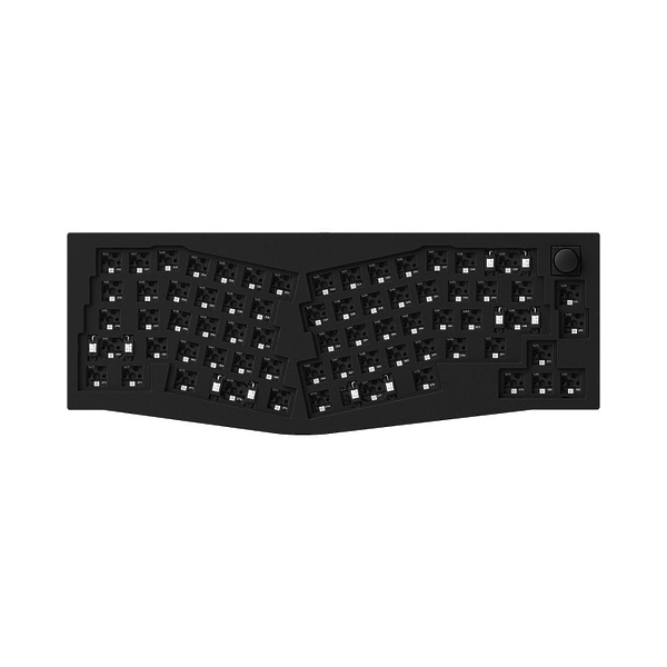 Беспроводная механическая клавиатура Keychron QMK Q8 Alice-ANSI Knob RGB Hot-Swap Barebone Black артикул 307126Si-1