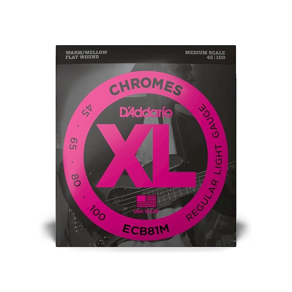 Струны для бас-гитары D'Addario ECB81M артикул 308105Si-1