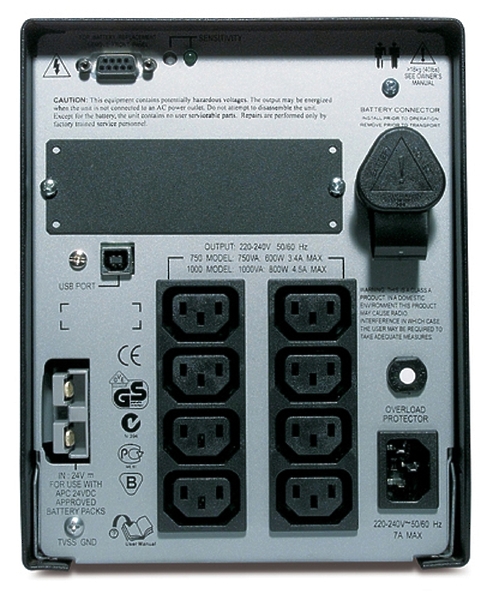 Источник бесперебойного питания APC SUA1000XLI артикул 139699Si-1 фото 4