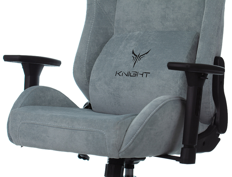 Кресло Knight N1 SKY (Game chair Knight N1 Fabric grey/l.blue Light-28 headrest cross metal) артикул 263337Si-1 фото 17