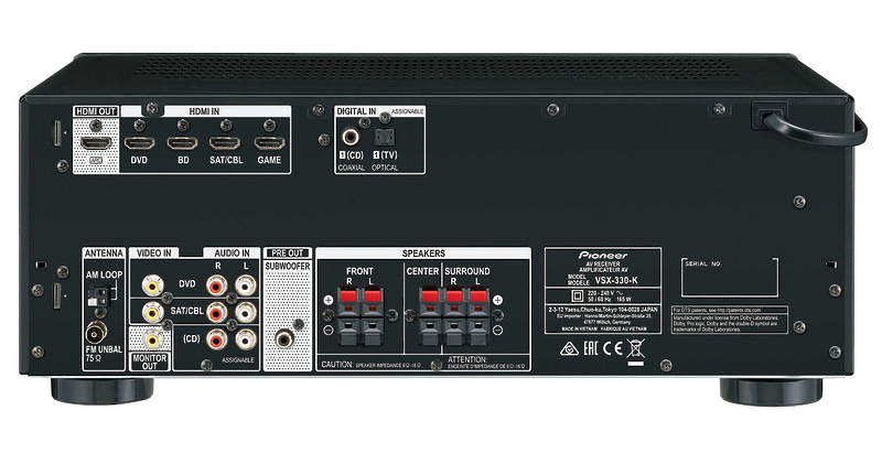 AV ресивер Pioneer VSX-330-K артикул 141182Si-1 фото 3