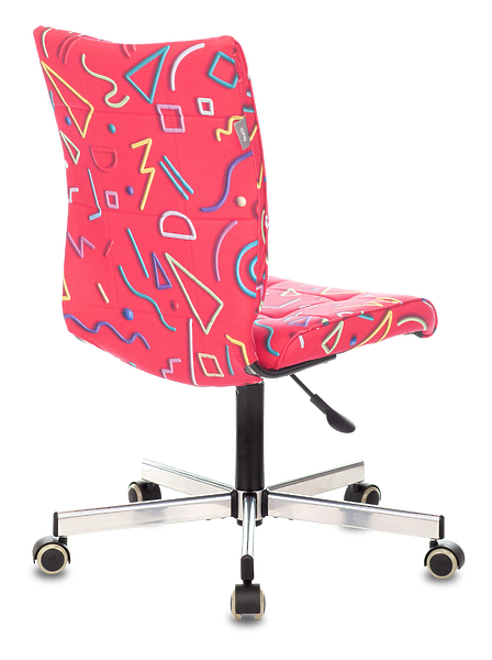 Кресло Бюрократ CH-330M/STICK-PINK (Office chair CH-330M crimson Sticks 05 cross metal хром) артикул 263283Si-1 фото 5