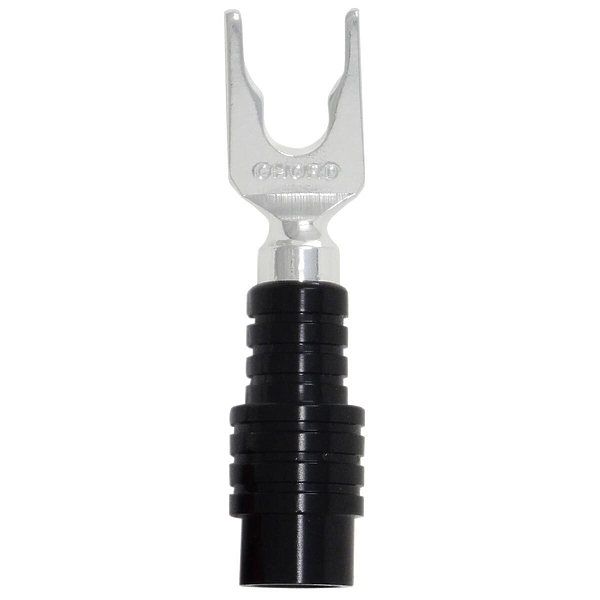 Коннектор Chord Company ChordOhmic Silver Spade with Black Cap артикул 247906Si-1