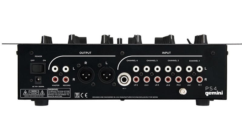 Микшер Gemini PS4 артикул 127006Si-1 фото 5
