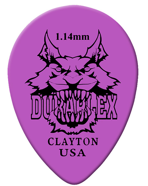Медиаторы CLAYTON DXST114/12 - 1.14 mm DELRIN уменьшенный 12 шт артикул 290723Si-1