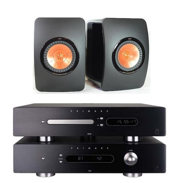 Стереокомплект KEF LS50 black + Primare CD22 + I22 DAC black артикул 160178Si-1
