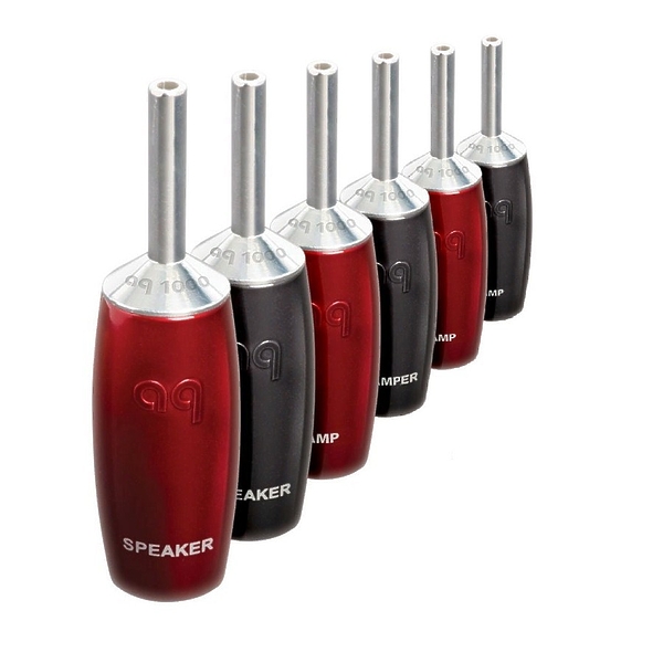 Комплект коннекторов AudioQuest SureGrip 1000 - BANANA Silver, 4 шт артикул 221200Si-1