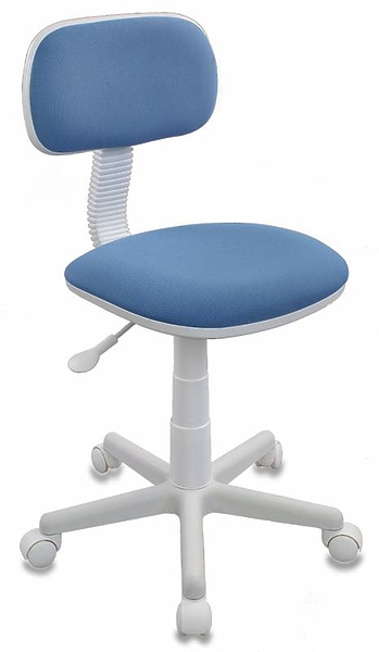 Кресло Бюрократ CH-W201NX/26-24 (Children chair CH-W201NX blue 26-24 cross plastic plastik белый) артикул 263381Si-1