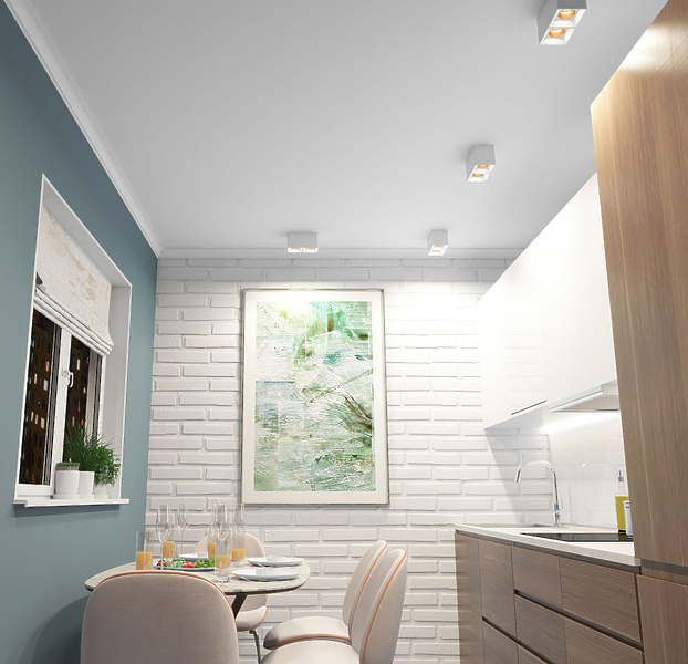 Светильник накладной Denkirs DK3085-WH+BR (White Black Red) артикул 270679Si-1 фото 3
