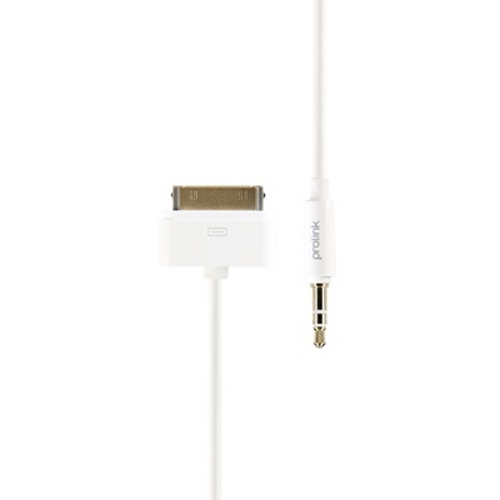 Кабель межблочный Prolink MP149 (Apple (30pin) - 3.5Jack (М) стерео-аудио 2.0m) артикул 119517Si-1