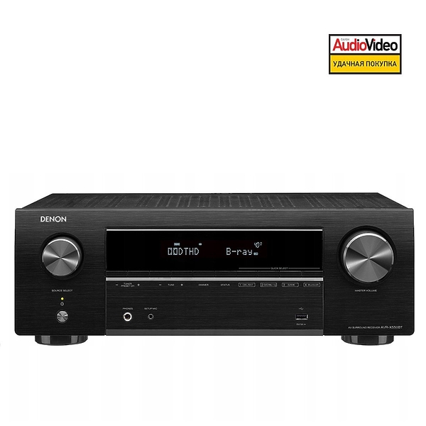 AV ресивер Denon AVR-X550BT артикул 177444Si-1 фото 3
