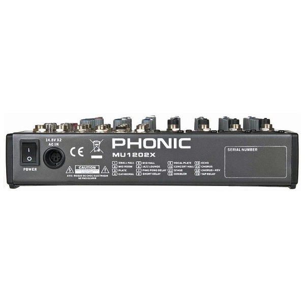 Микшер PHONIC MU 1202X V1 артикул 156673Si-1 фото 3