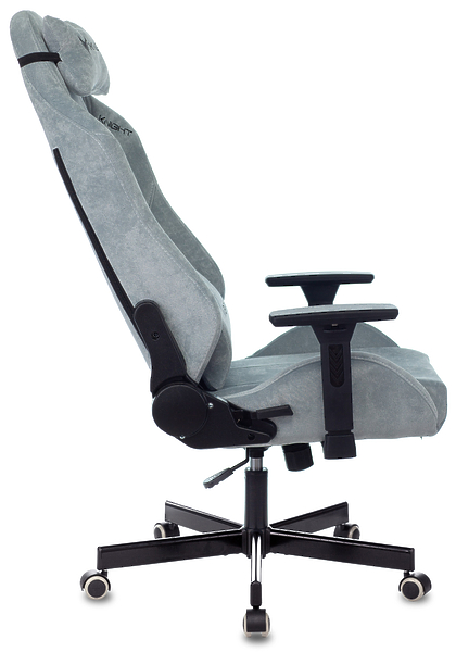 Кресло Knight N1 SKY (Game chair Knight N1 Fabric grey/l.blue Light-28 headrest cross metal) артикул 263337Si-1 фото 14