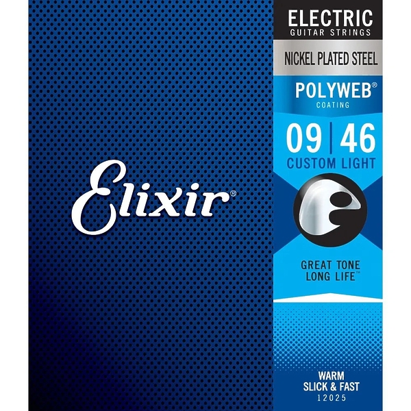 Струны Elixir 12025 Polyweb Custom Light 09-46 артикул 301165Si-1