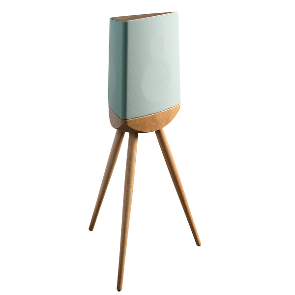 Полочная акустика Lyngdorf Cue-100 dusty green with wood base артикул 294206Si-1
